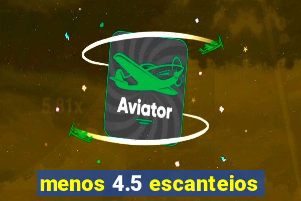 menos 4.5 escanteios